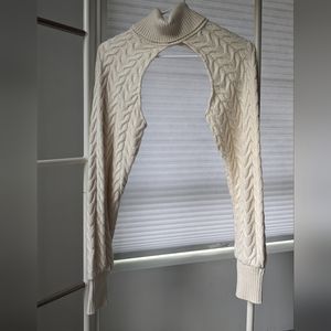 Zara cable knit bolero sweater